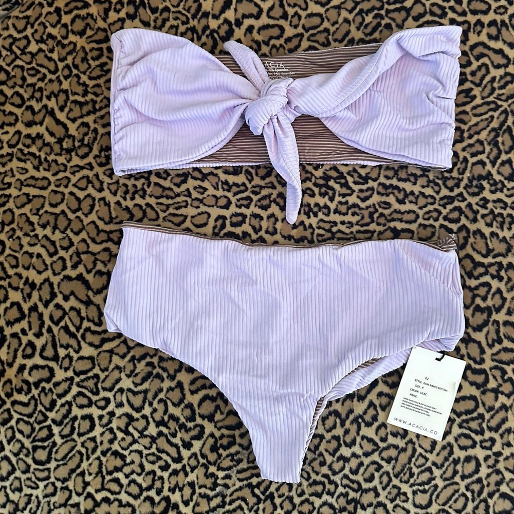 Acacia Swimwear Lavender Bikini Set